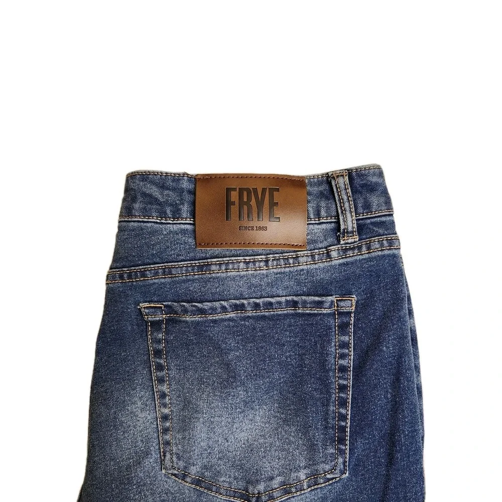 Frye Jeans Womens 12 Blue Denim Straight High‎ Rise Medium Wash Retro 12x31